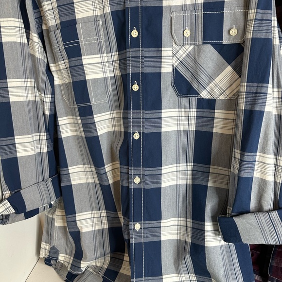 Men’s (2) American Rag long sleeve 100% cotton shirts button down SZ X-LG - Picture 4 of 12